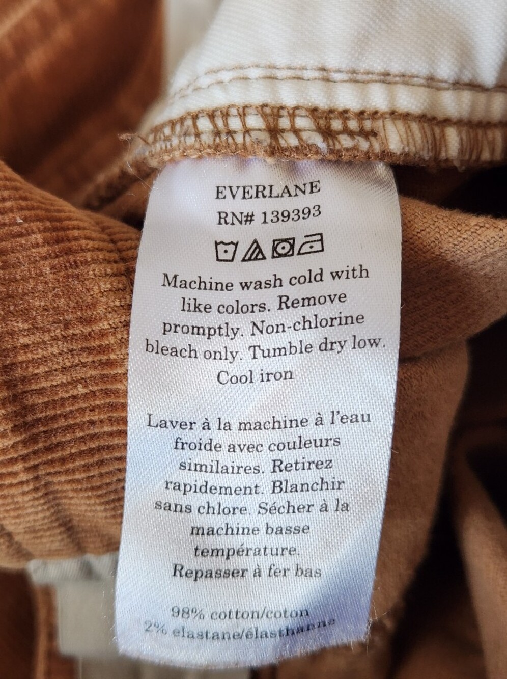 Everlane Corduroy Wide Leg Pants in Warm Tan 2 - Picture 7 of 13